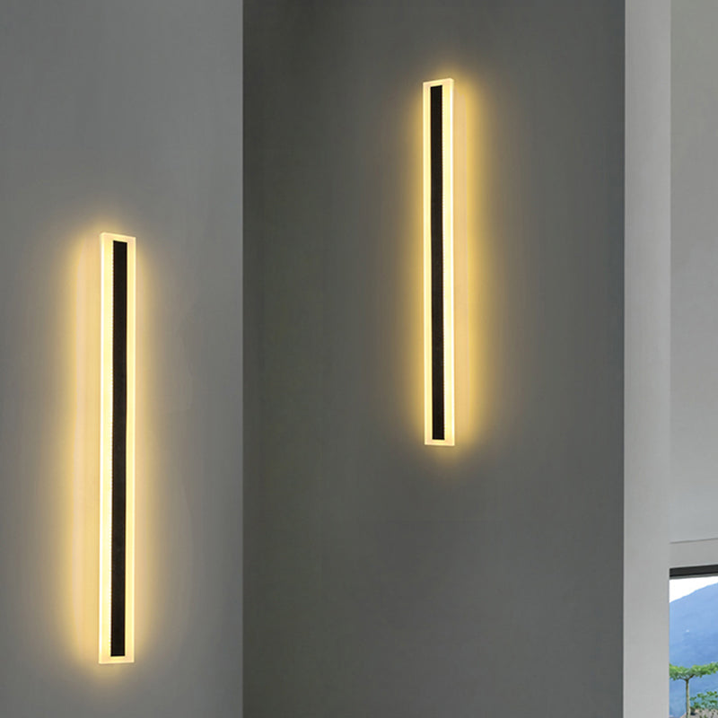 Rechthoek wandlicht moderne stijl led indoor buiten lijn vorm wandlamp armatuur