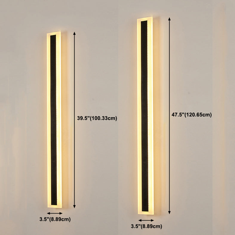 Rechthoek wandlicht moderne stijl led indoor buiten lijn vorm wandlamp armatuur