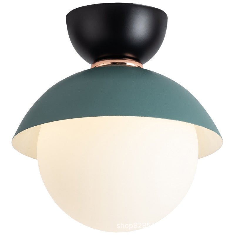 Child Bedroom Semi Flush Mount One-Light Acrylic Nordic LED Ceiling Lamp