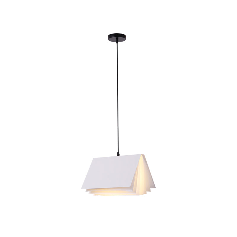 Macaron Pendant Light Modern Simple Style Book Shape Indoor Living Room Hanging Lamp