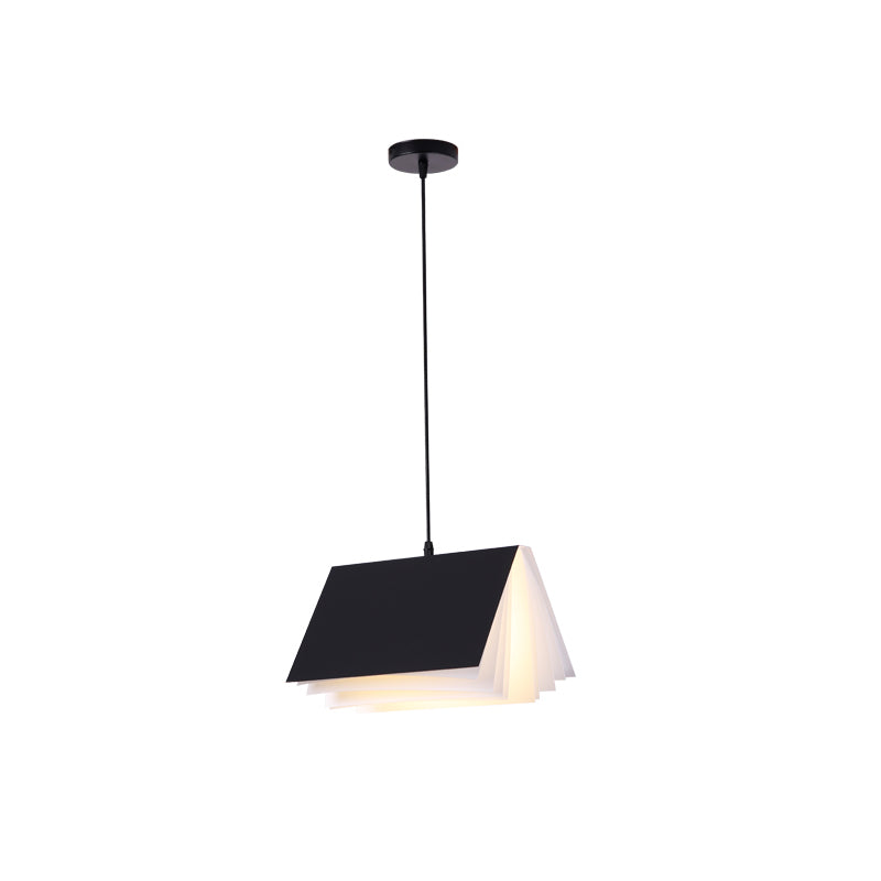 Macaron Pendant Light Modern Simple Style Book Shape Indoor Living Room Hanging Lamp