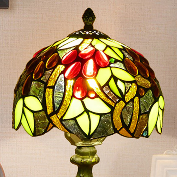 Schüssel Nachttisch Lampe Single-Bulb Buntglas Tiffany Tisch leichte Ideen für das Restaurant