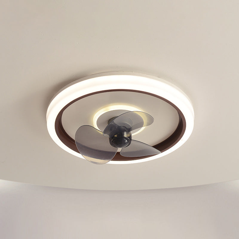 Makkaronringförmige, bündelte Lampe Acryl Schlafzimmer LED Deckenventilator Licht