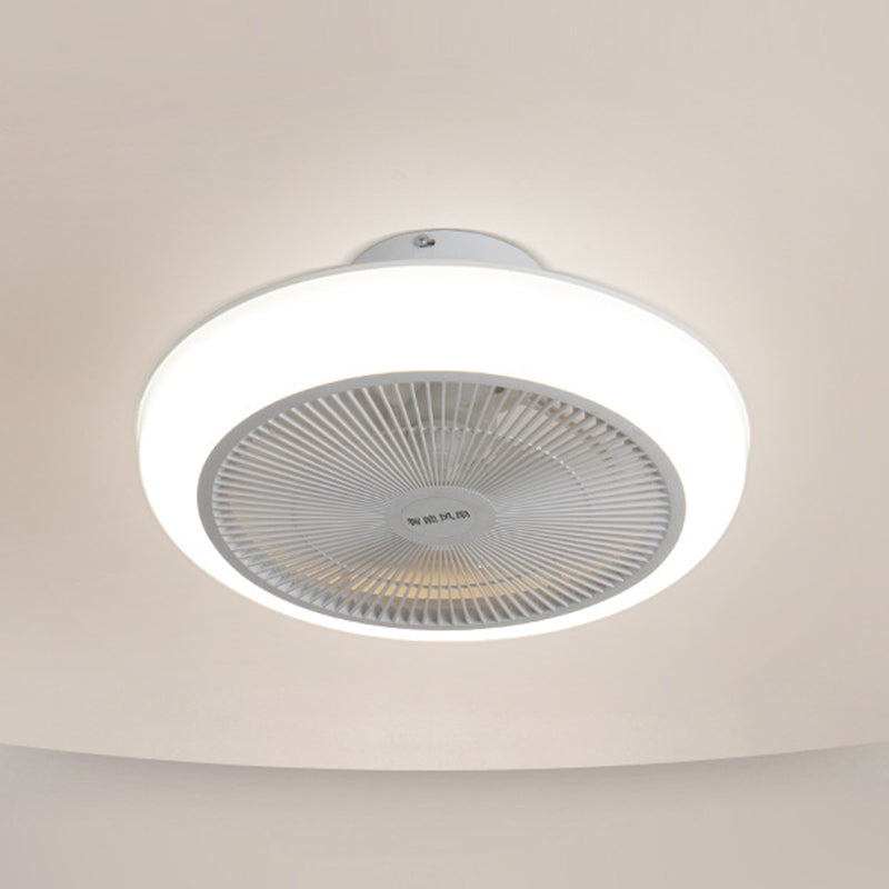 Macaron Round Acryllüfter Leuchte LED -LED -Halbflush -Mount -Beleuchtung für Esszimmer