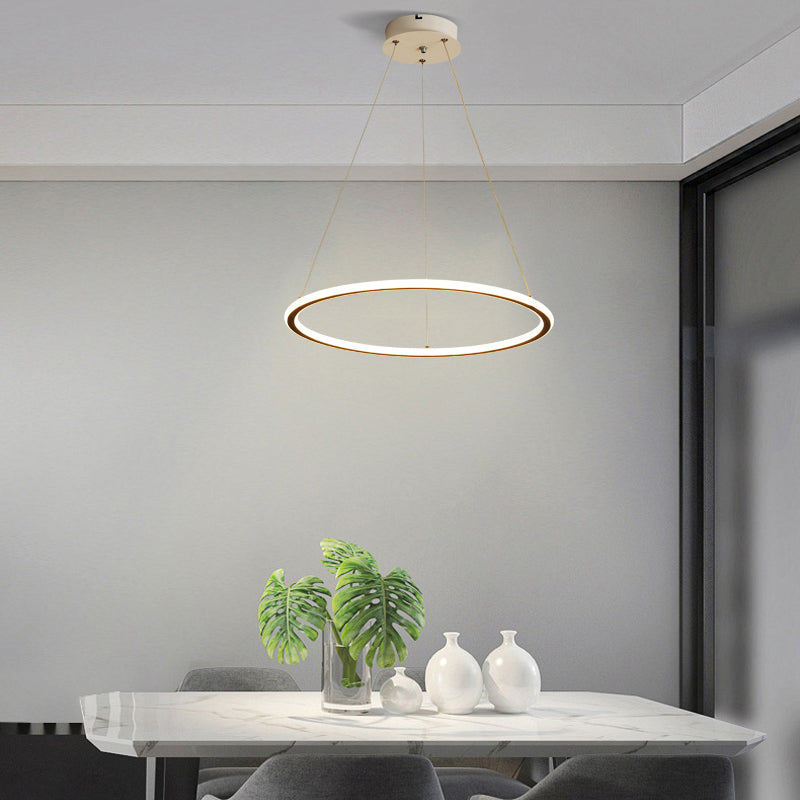Circle Chandelier Pendant Light Modern Chandeliers For Dining Room Acrylic