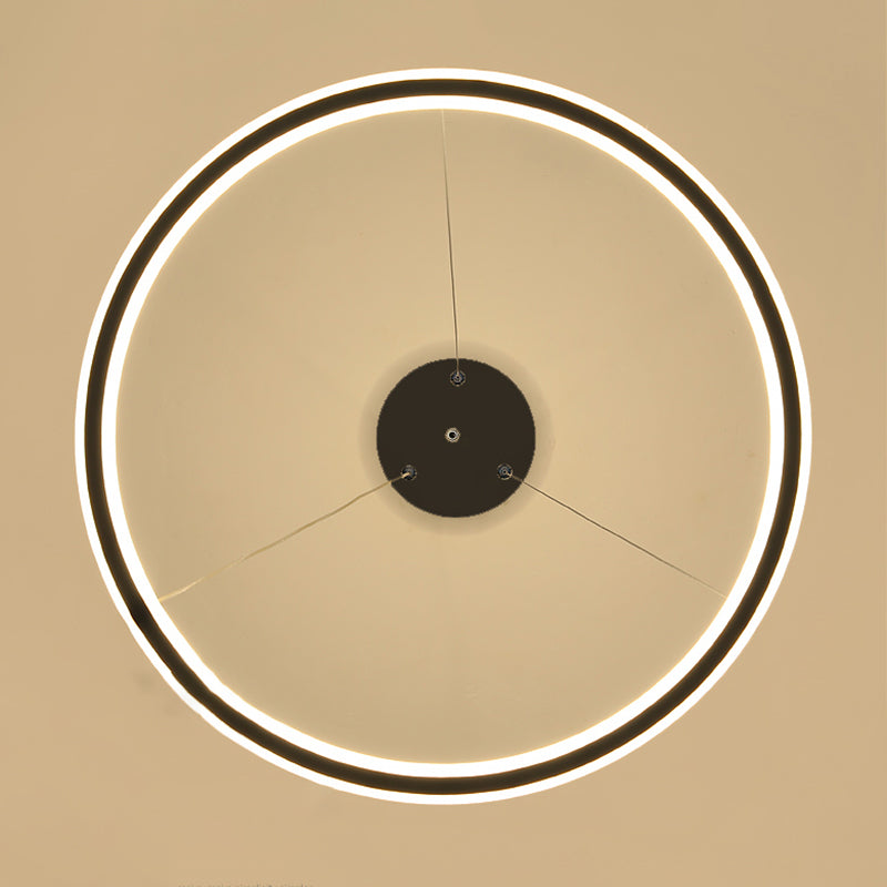 Circle Chandelier Pendant Light Modern Chandeliers For Dining Room Acrylic