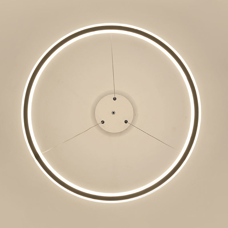 Circle Chandelier Pendant Light Modern Chandeliers For Dining Room Acrylic