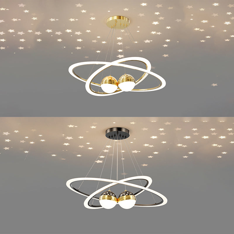 Luz nórdica moderna Luz LED LED LED LEDELIER para el comedor Rala de estar de dormitorio