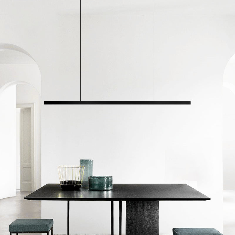 Eenvoudige moderne stijl led hangend eiland hanglamp voor eetkamer kantoorbar studie