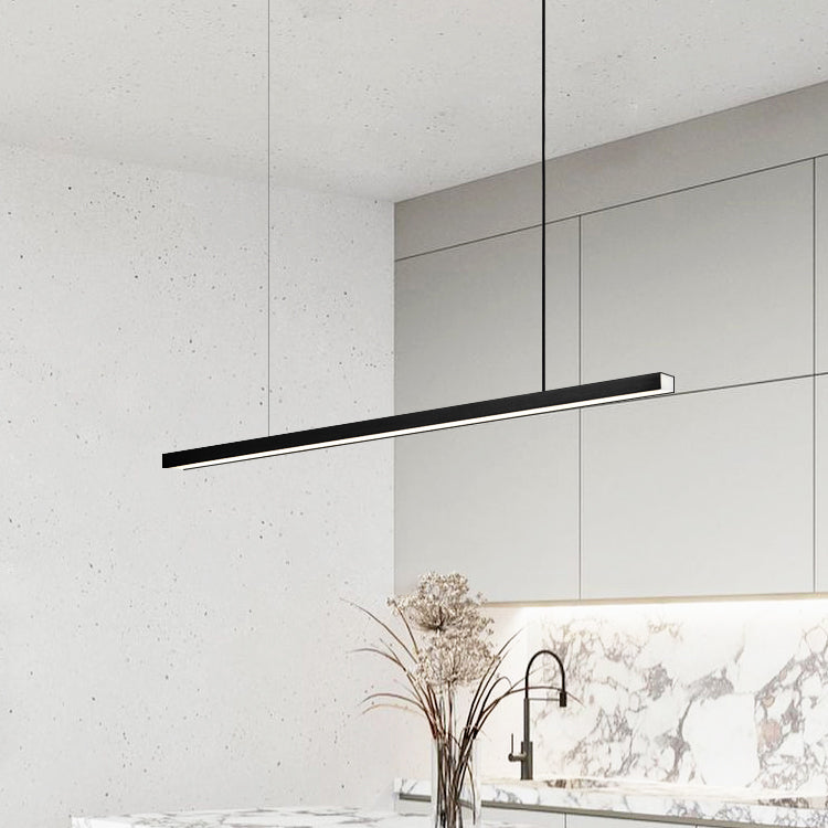 Simple Modern Style LED Hanging Island Pendant Light for Dining Room Office Bar Study