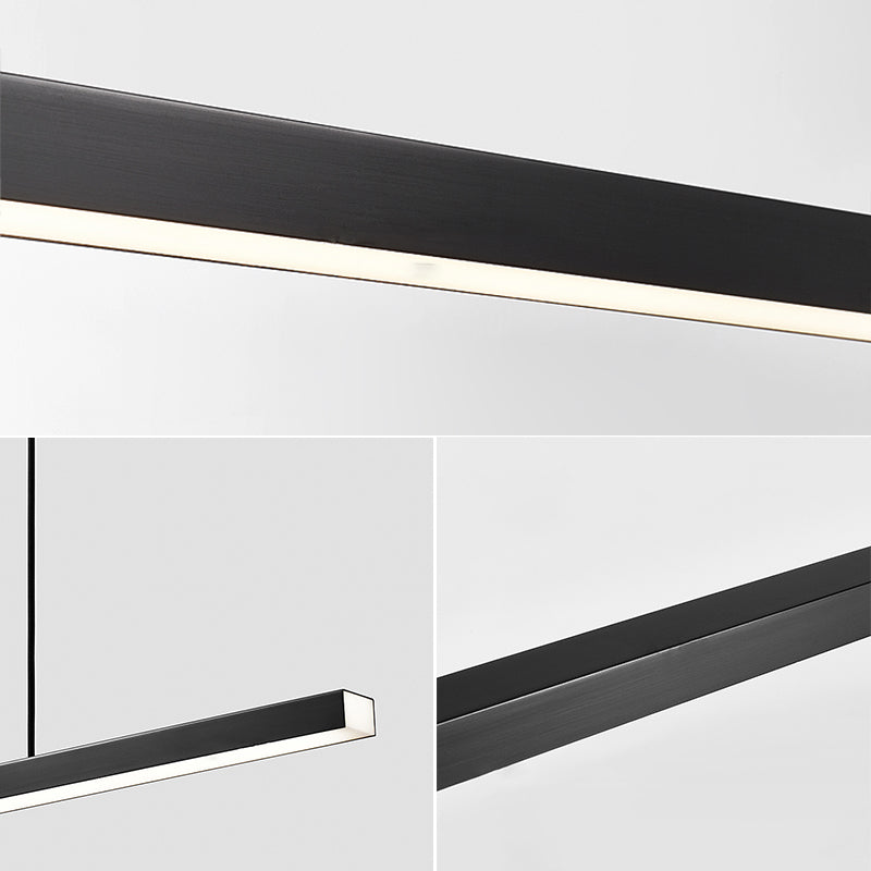 Eenvoudige moderne stijl led hangend eiland hanglamp voor eetkamer kantoorbar studie