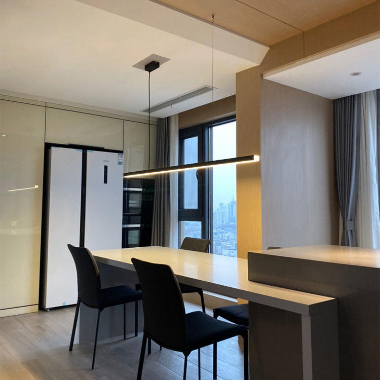 Eenvoudige moderne stijl led hangend eiland hanglamp voor eetkamer kantoorbar studie
