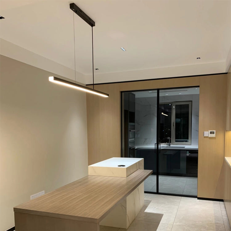 Eenvoudige moderne stijl led hangend eiland hanglamp voor eetkamer kantoorbar studie