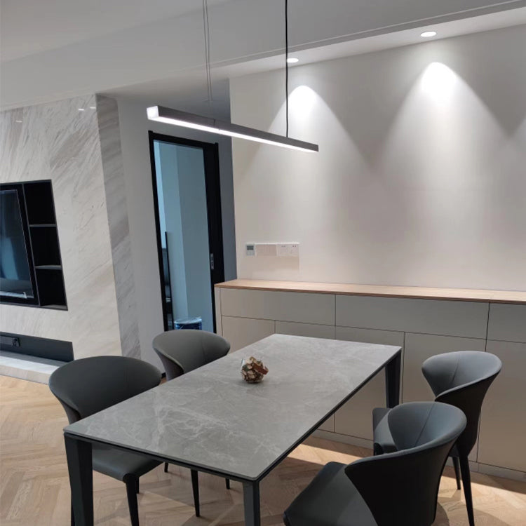 Eenvoudige moderne stijl led hangend eiland hanglamp voor eetkamer kantoorbar studie