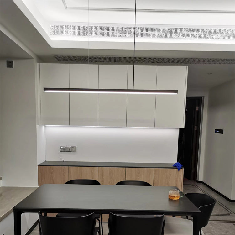 Eenvoudige moderne stijl led hangend eiland hanglamp voor eetkamer kantoorbar studie