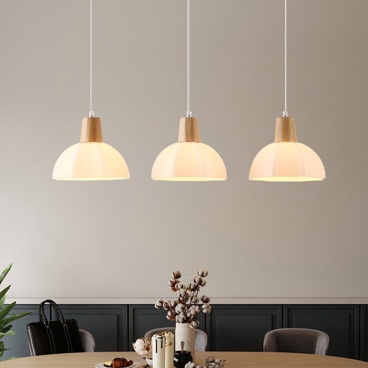 Geometrischer Farbton mehrlächer moderne einfache Glasstil-Deckenleuchten in Braun