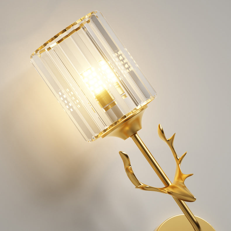 Luz de lámpara de pared de cilindro contemporánea Luz de aplicado para dormitorio