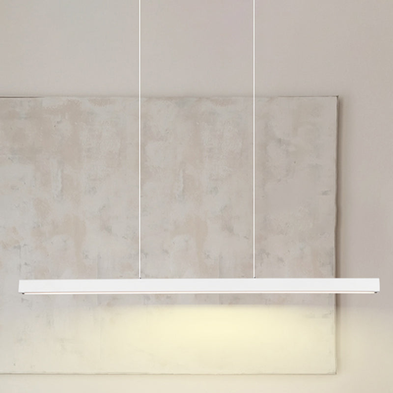 Simple Modern Nordic Style LED Hanging Island Pendant Light for Dining Room Office Bar