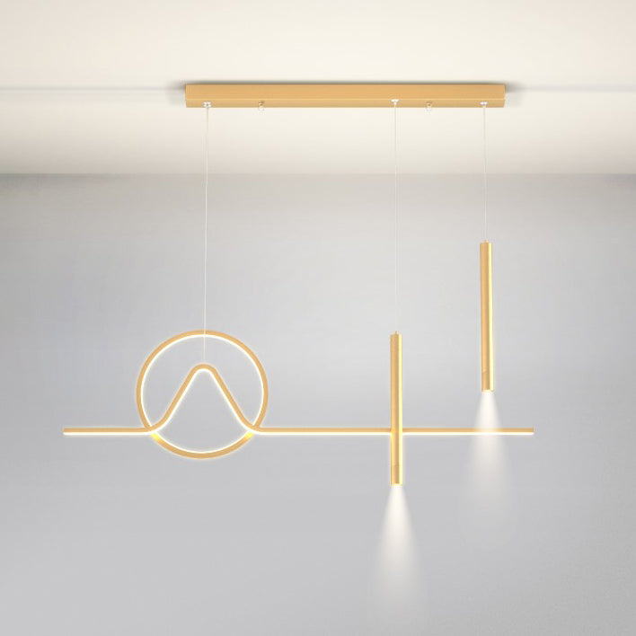 Lampade sospese geometriche Luci a sospensione da cucina contemporanea Metal