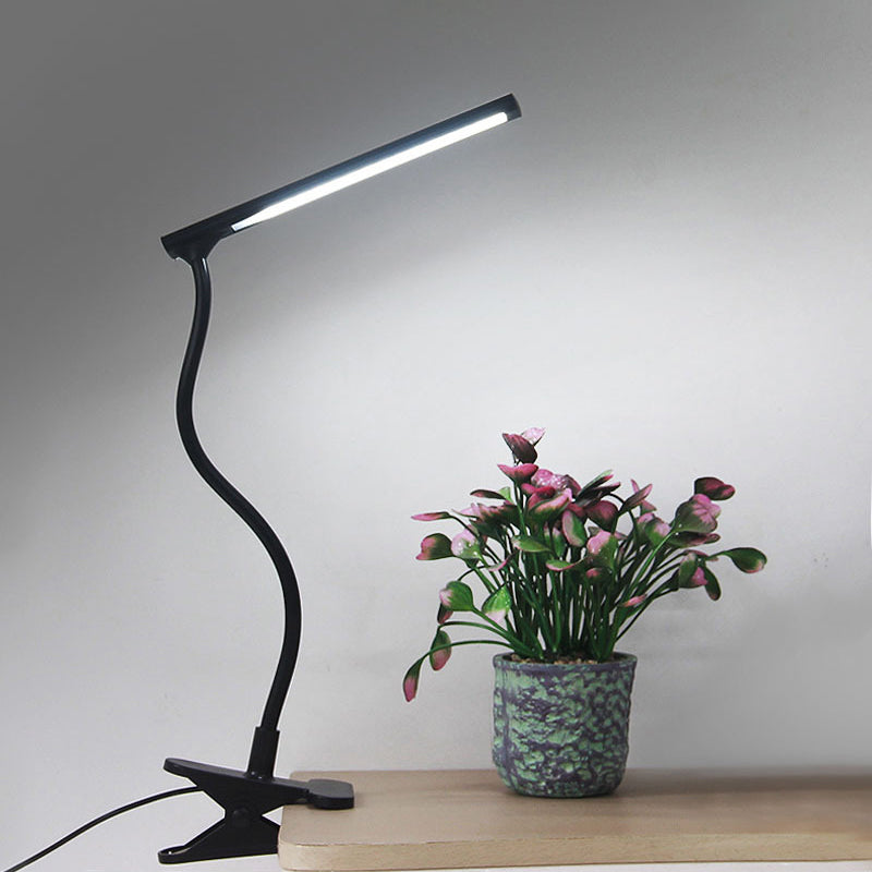 1 Light Linear Nightstand Lamps Modern Table Lamps Metal Night Table Lamps