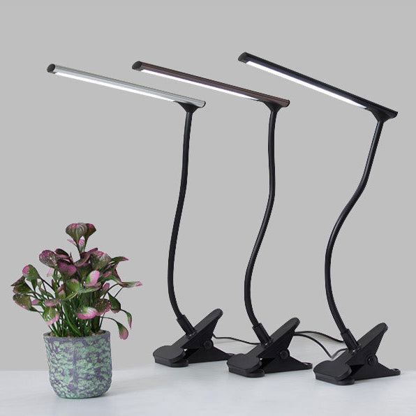 1 Light Linear Nightstand Lamps Modern Table Lamps Metal Night Table Lamps