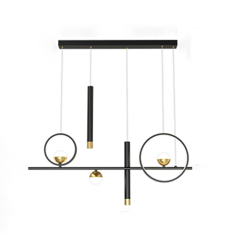 Geometric Hanging Light Fixtures Modern Kitchen Island Lighting Metal Chandelier
