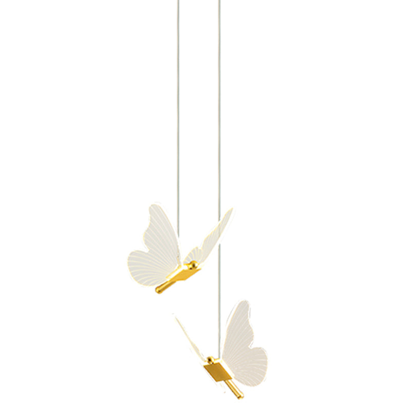 Moderner Stilfeuerleuchten Acryl -Multi -Lichter -Federbeleuchtung