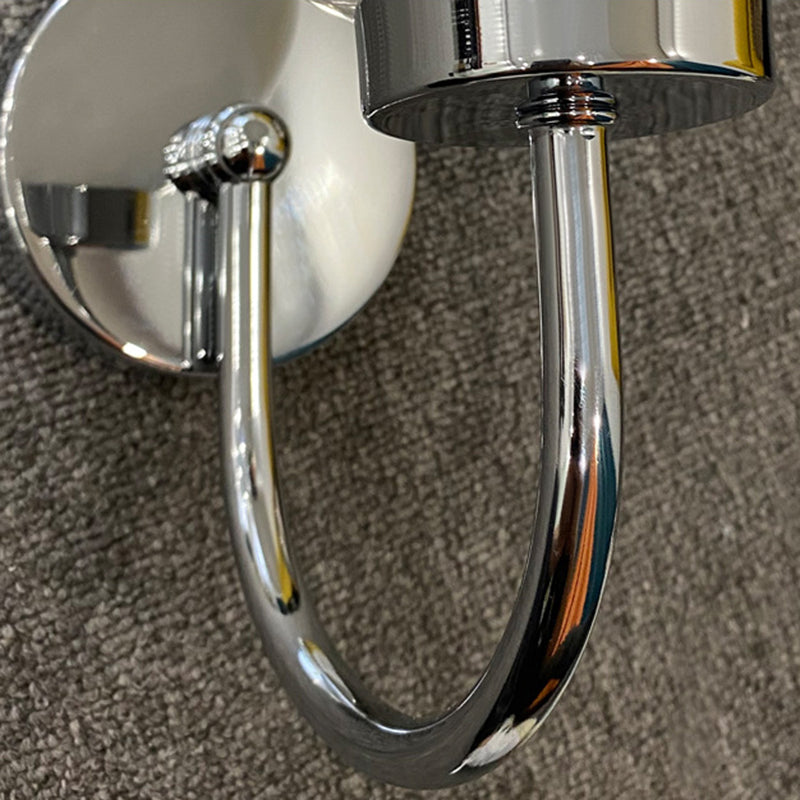 Luz de pared de globo de vidrio en un estilo creativo moderno Lámpara de pared de hierro forjado para espacios interiores