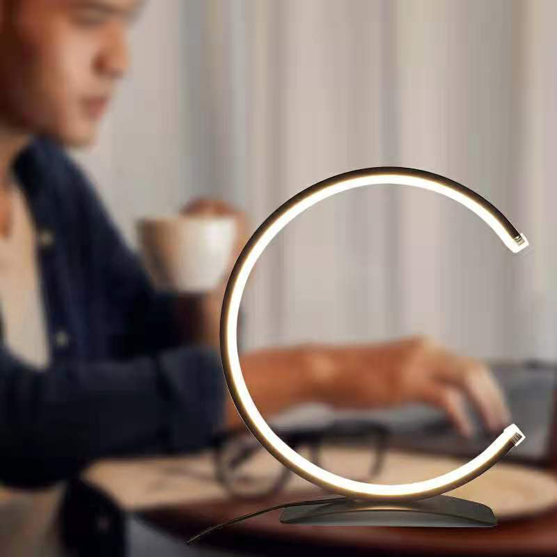Lampade da comodino lineari lampade da comodino moderno in metallo 1 lampade da tavolo leggera