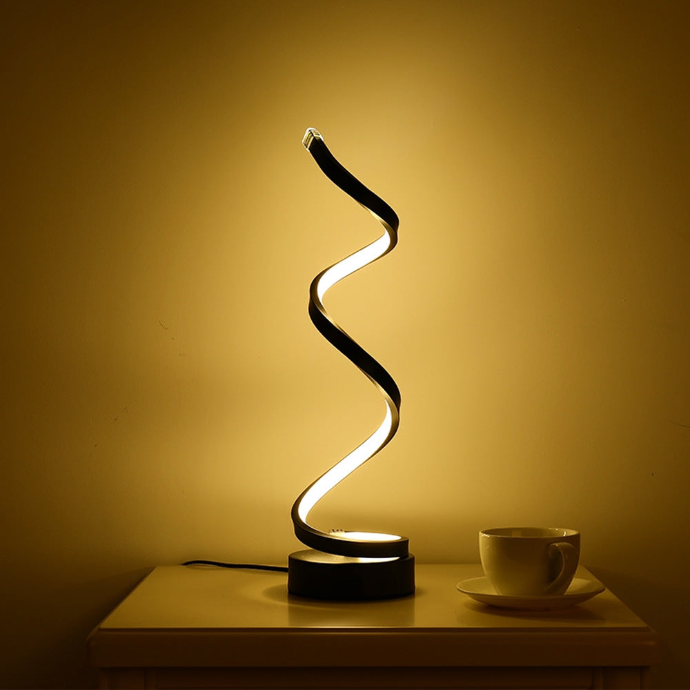 Modern Nightstand Lamps Linear Table Light Metal 1 Light Night Table Lamps