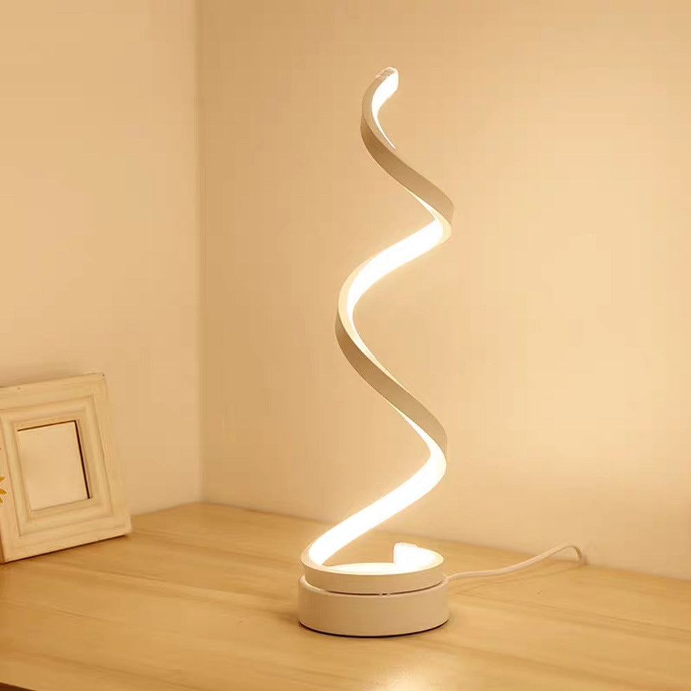 Modern Nightstand Lamps Linear Table Light Metal 1 Light Night Table Lamps