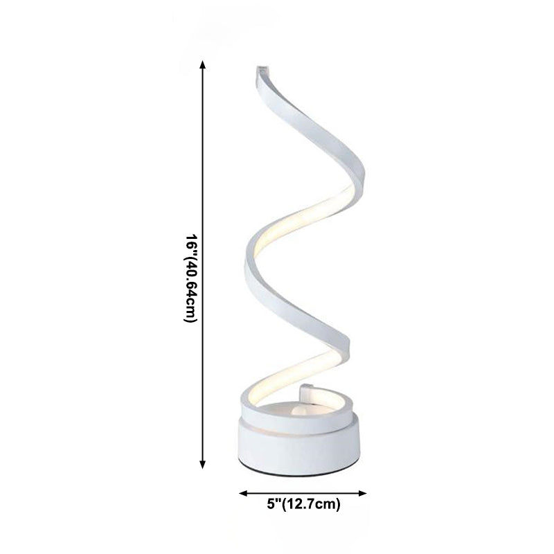 Modern Nightstand Lamps Linear Table Light Metal 1 Light Night Table Lamps