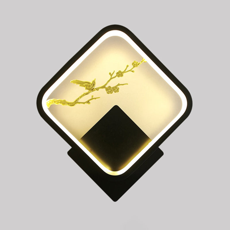 1 luces de sombra lineal matones de pared moderna iluminación de pared led de estilo simple en negro