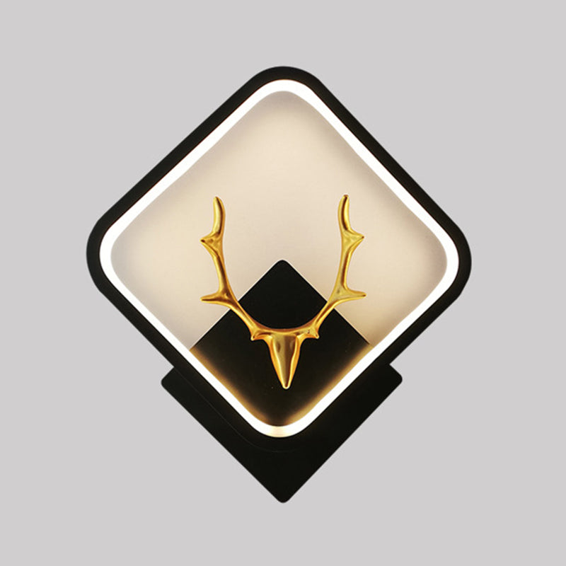 1 luces de sombra lineal matones de pared moderna iluminación de pared led de estilo simple en negro