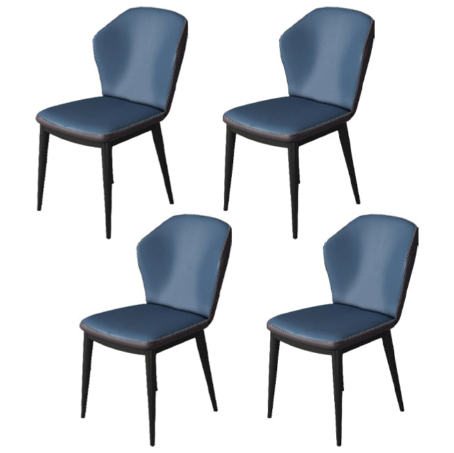Modern Polyurethane Dining Chair 17'' Wide Wingback Side Chair for Home Use