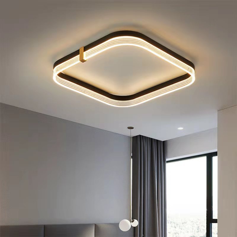 Ring Modern Style Flush Mount Light Fixtures 1-Light Acrylic Led Flush Ceiling Lights