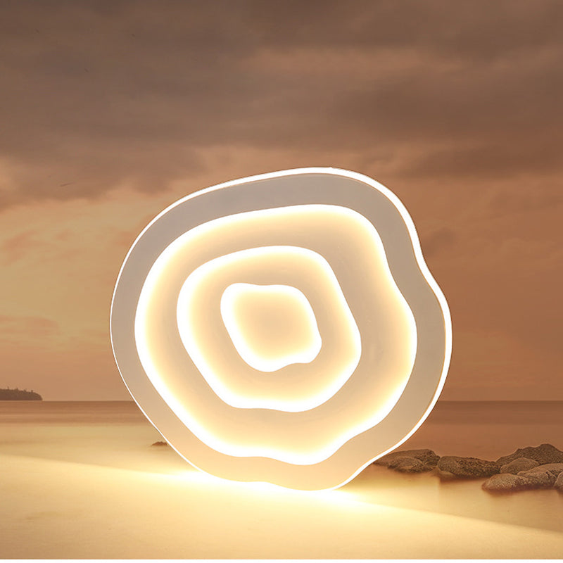 Witte Metalen Plafondlicht Lamp Moderne Stijl Cloud Flush Mount Plafondlicht Verlichting