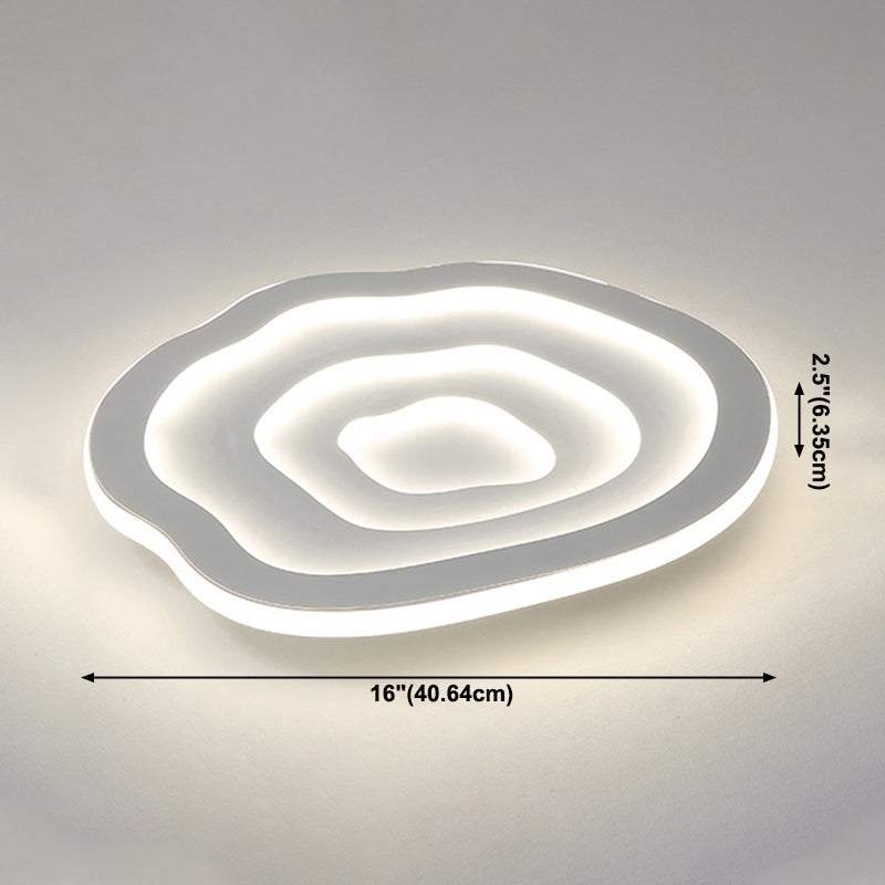 Witte Metalen Plafondlicht Lamp Moderne Stijl Cloud Flush Mount Plafondlicht Verlichting