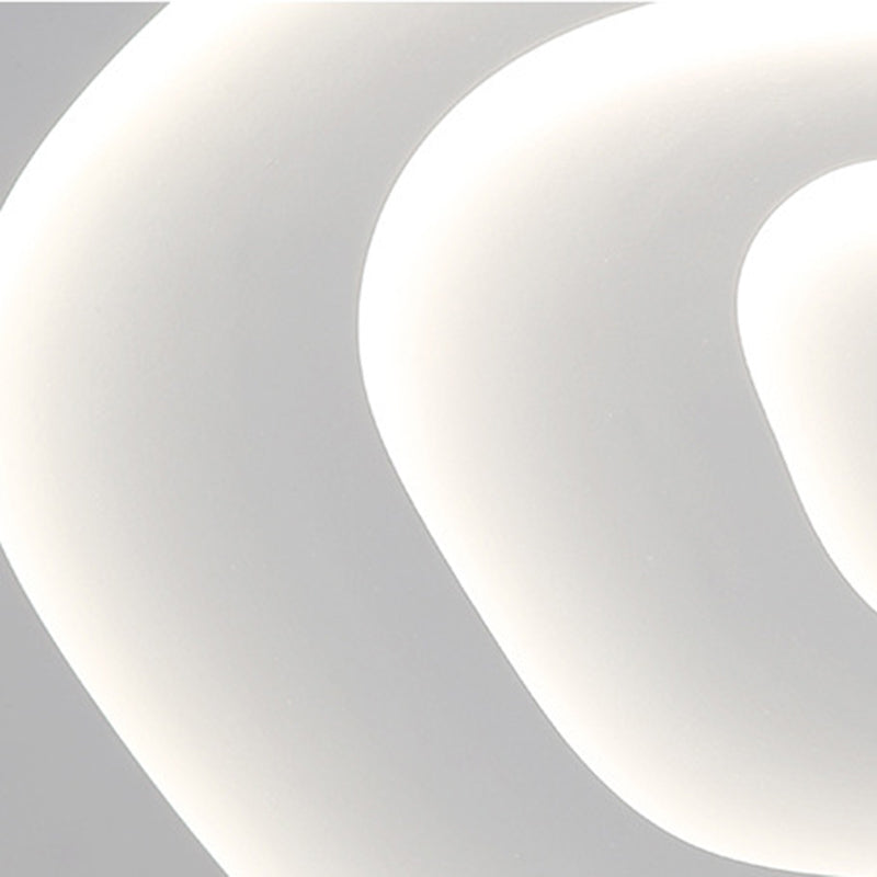 Witte Metalen Plafondlicht Lamp Moderne Stijl Cloud Flush Mount Plafondlicht Verlichting