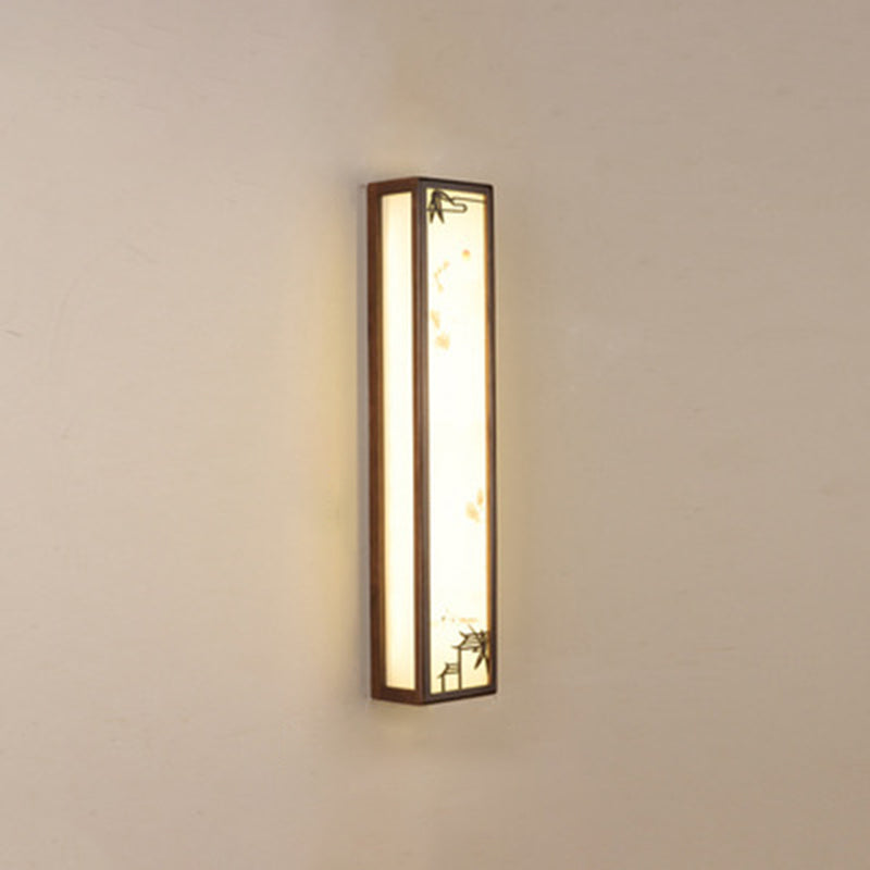 1-licht houten moderne sconce verlichtingsarmaturen kwadraat muurlamp sconce voor woonkamer