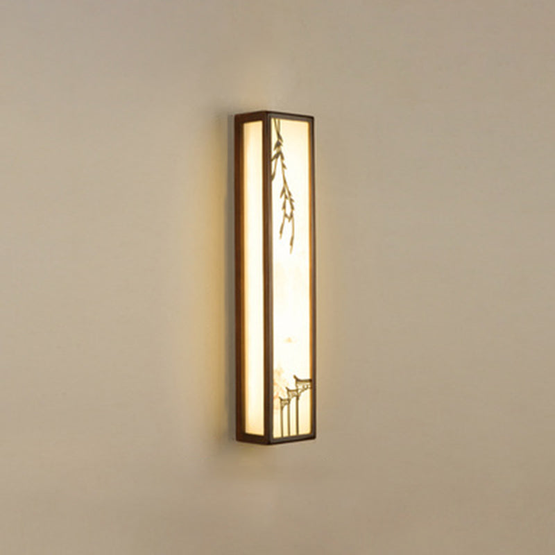 1-licht houten moderne sconce verlichtingsarmaturen kwadraat muurlamp sconce voor woonkamer