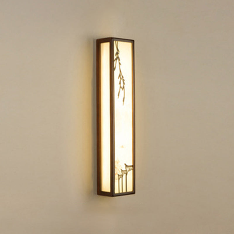 1-licht houten moderne sconce verlichtingsarmaturen kwadraat muurlamp sconce voor woonkamer