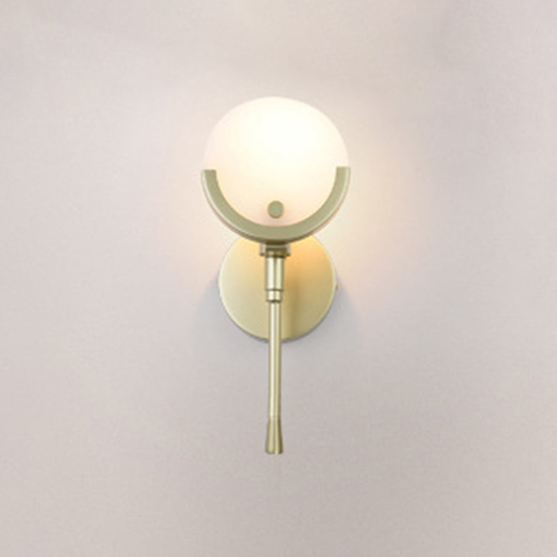 Lampes murales en métal mural mural contemporain à 1 lumière pour le salon