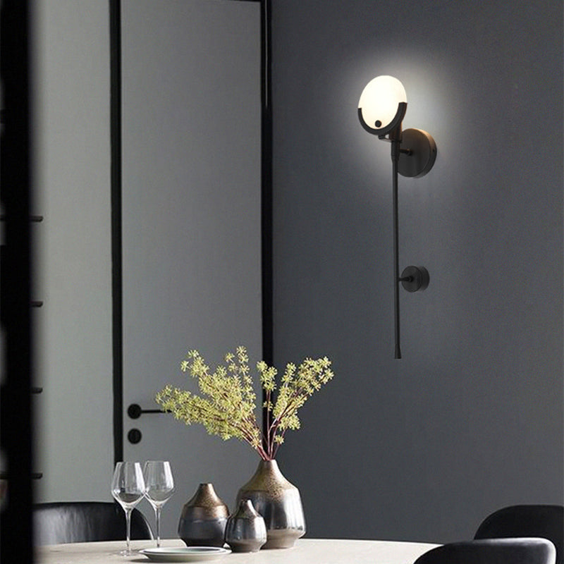 Lampes murales en métal mural mural contemporain à 1 lumière pour le salon