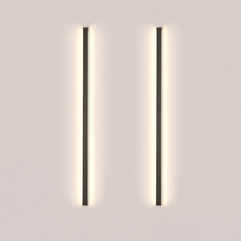 Lámpara de pared de metal moderno nórdico de 1 luces apliques de pared lineal para dormitorio