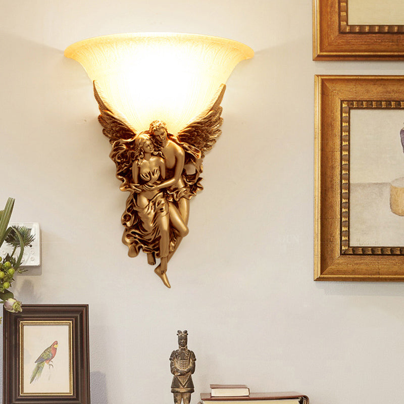 Vidrio contemporáneo Lámpara de montura de pared de 1 luces apliques lineal de pared para dormitorio