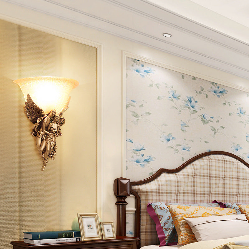 Vetro contemporaneo in vetro a 1 luci a parete lampada a parete lineare sconce per camera da letto