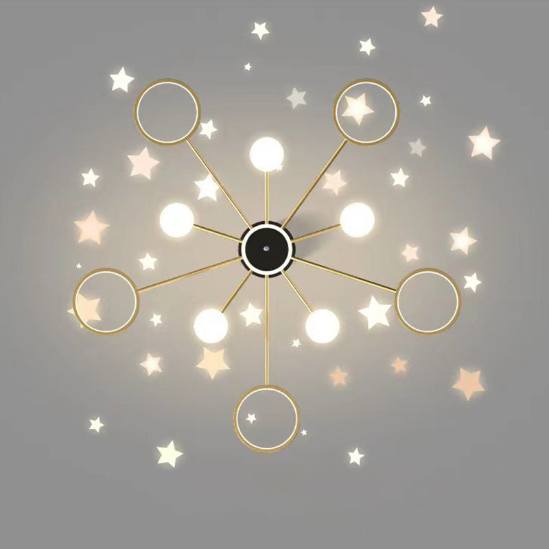 Acrylic Contemporary Pendant Lighting Fixtures Black Sputnik Hanging Lights