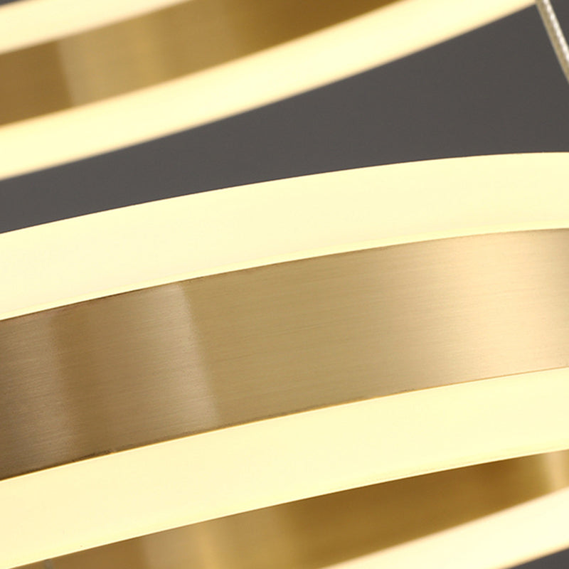 Colgante de techo de techo de metal de metal de latón accesorios de iluminación de techo contemporáneo