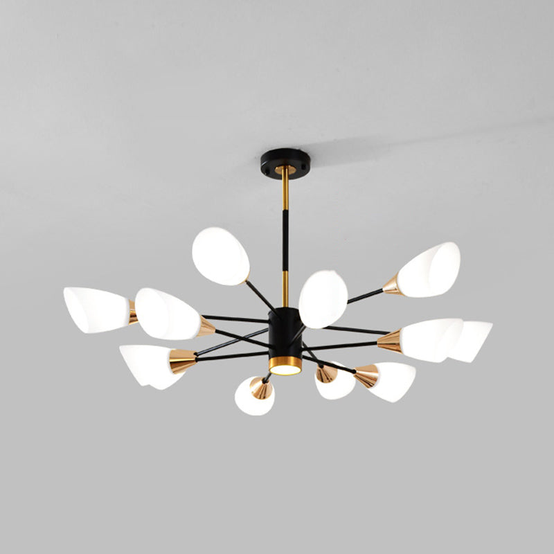 Illuminazione a sospensione moderna lampadario geometrico lampadario appeso al illuminazione a sospensione in vetro